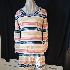 Vintage Striped Long Sleeve Dress by Aileen. Sz 11/12